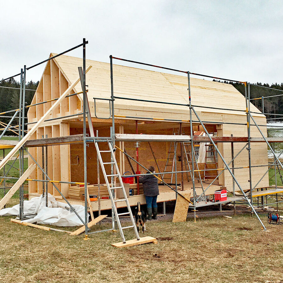 Rohbau Tiny Haus Kieninger