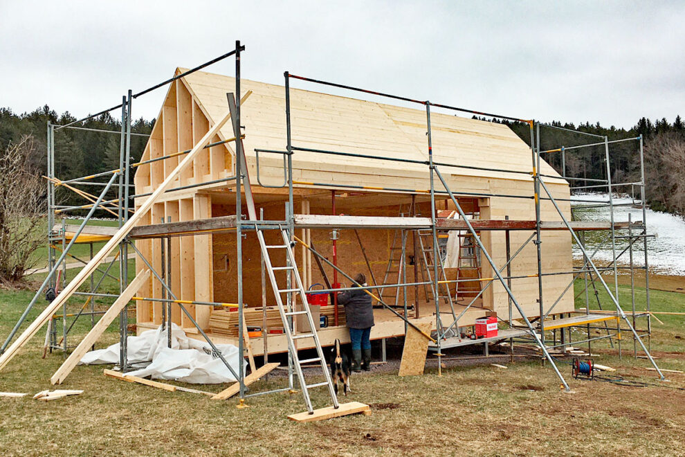 Rohbau Tiny Haus Kieninger